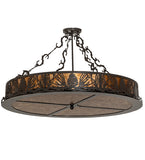 36"W Mountain Pine Semi-Flushmount