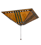 17"Sq Prairie Corn Flushmount