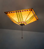 17"Sq Prairie Corn Flushmount