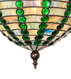 13"W Jeweled Beehive Pendant