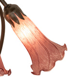 16"H Lavender Pond Lily 3 Lt Table Lamp