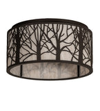 20"W Branches Flushmount