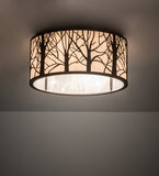 20"W Branches Flushmount