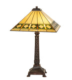 27"H Diamond Band Mission Table Lamp