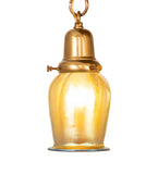 18"W Revival Favrile 3 Lt Flushmount