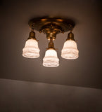 17"W Revival Garland 3 Lt Flushmount