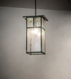 15"Sq Hyde Park "T" Mission Outdoor Pendant