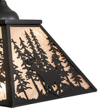 16"Sq Deer Through The Trees Pendant