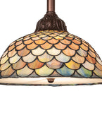 12"W Tiffany Fishscale Pendant