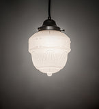 8"W Revival Schoolhouse W/Rochelle Globe Mini Pendant