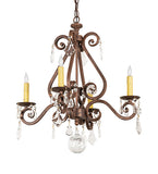 22"W Adrianna 4 Lt Chandelier