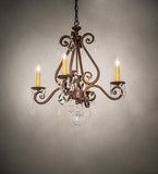 22"W Adrianna 4 Lt Chandelier