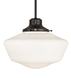 16"W Revival Schoolhouse W/Traditional Globe Pendant