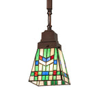 5"Sq Prairie Wheat Mini Pendant