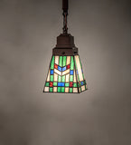 5"Sq Prairie Wheat Mini Pendant