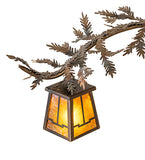 24"W Pine Branch Valley View 3 Lt Chandelier