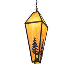 12.5"Sq Lone Pine Pendant