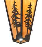 12.5"Sq Lone Pine Pendant