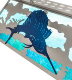 48"L Sailfish Oblong Pendant