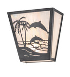 12"W Dolphin Dance Wall Sconce