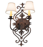 13"W Louisa 2 Lt Wall Sconce