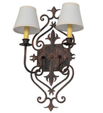 13"W Louisa 2 Lt Wall Sconce