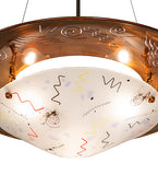 31"W Metro Fusion Super Nova Inverted Pendant