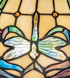 12"W Tiffany Dragonfly Flushmount