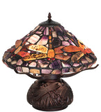 17"H Dragonfly Agata Table Lamp