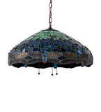 22"W Tiffany Hanginghead Dragonfly Pendant