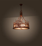 26"W Ducks in Flight Wildlife Inverted Pendant