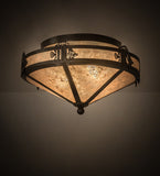 16"W Angel Fish Flushmount