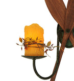15"W Paddle 2 Lt Lodge Nautical Wall Sconce