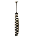 6"W Checkers Contemporary Pendant