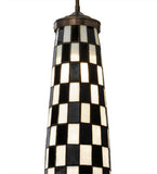 6"W Checkers Contemporary Pendant