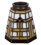 4"W Arrowhead Mission Tiffany Ceiling Fan Light Shade