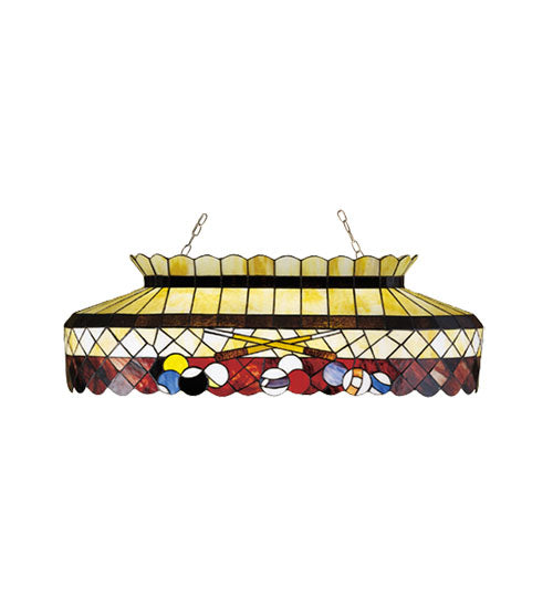 billiard light stained glass