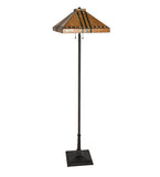 62"H Stained Glass Prairie Corn Floor Lamp