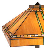 62"H Stained Glass Prairie Corn Floor Lamp