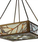 21"Sq Backyard Friends Wildlife Inverted Pendant