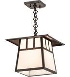 12"Sq Stillwater Double Bar Mission Outdoor Pendant