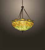 38"W Tiffany Hanginghead Dragonfly Inverted Pendant