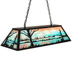 48"L Quiet Pond Island/Billiard Oblong Pendant