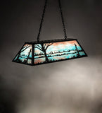 48"L Quiet Pond Island/Billiard Oblong Pendant