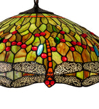 22"W Tiffany Hanginghead Dragonfly Pendant