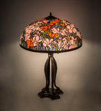 30"H Tiffany Magnolia Table Lamp
