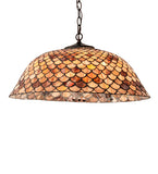 24"W Tiffany Fishscale Pendant