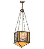 13"Sq Maxfield Parrish The Glen Inverted Pendant