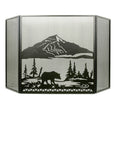 69"W X 42"H Bear Creek Metal Folding Fireplace Screen