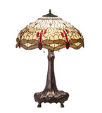 31"H Tiffany Hanginghead Dragonfly Table Lamp
